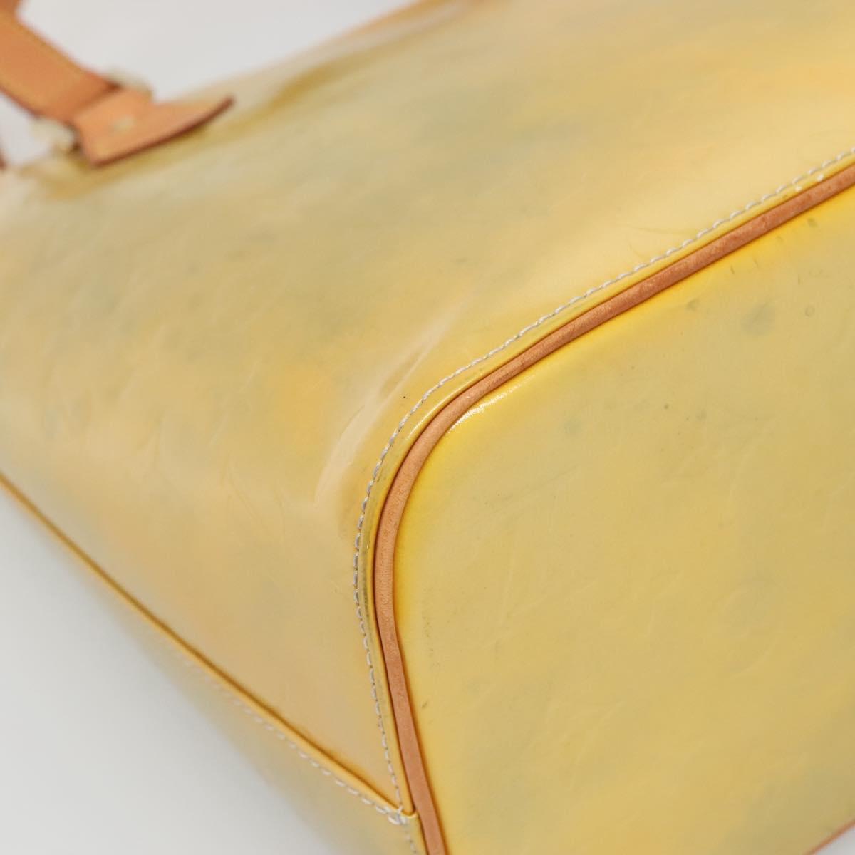 LOUIS VUITTON Monogram Vernis Houston Hand Bag Gris M91053 LV Auth 140865