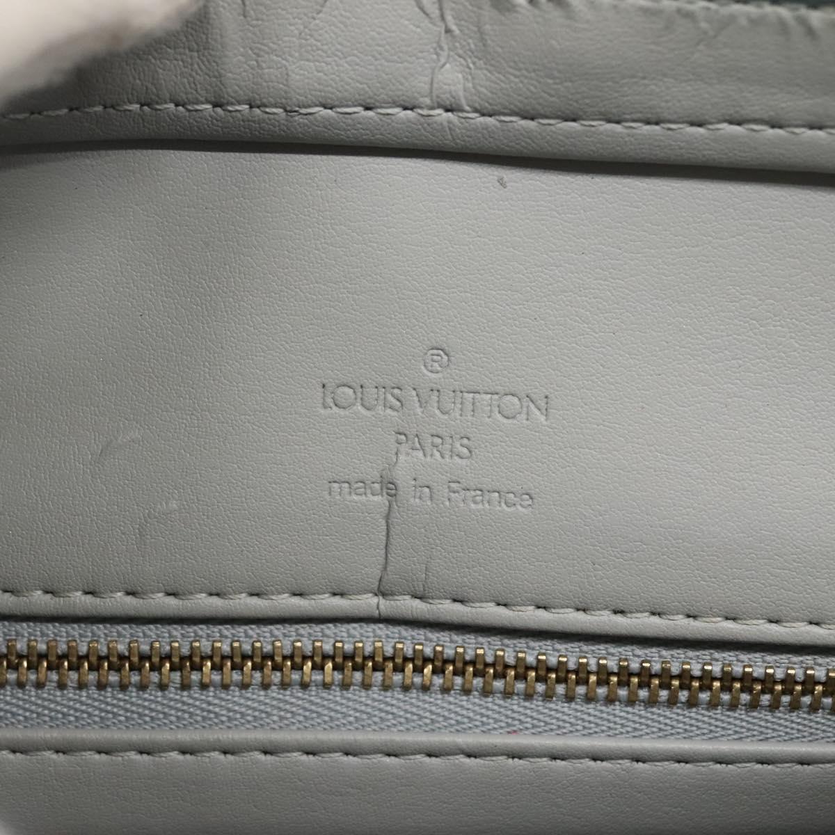 LOUIS VUITTON Monogram Vernis Houston Hand Bag Gris M91053 LV Auth 140865
