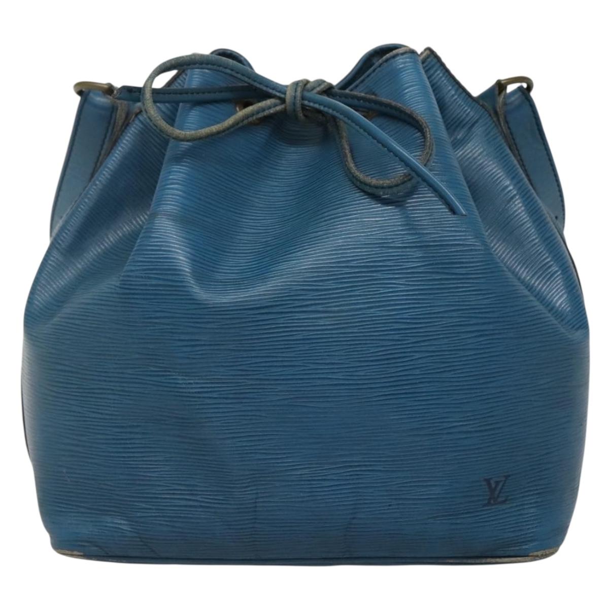 LOUIS VUITTON Epi Petit Noe Shoulder Bag Blue M44105 LV Auth 140867