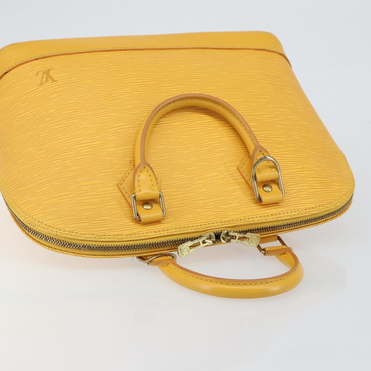LOUIS VUITTON Epi Alma Hand Bag Yellow M52149 LV Auth 140874