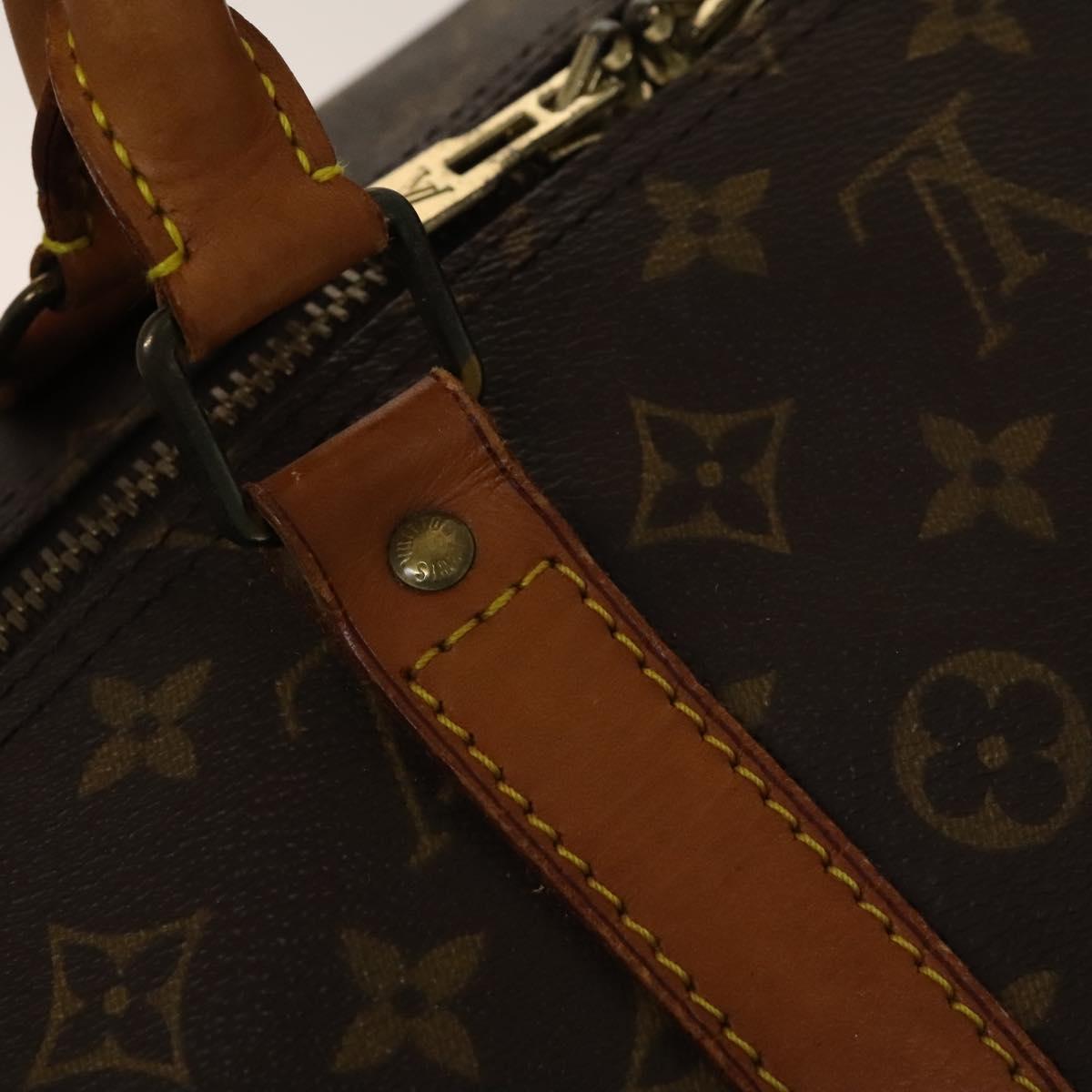 LOUIS VUITTON Monogram Keepall 55 Boston Bag M41424 LV Auth 140879