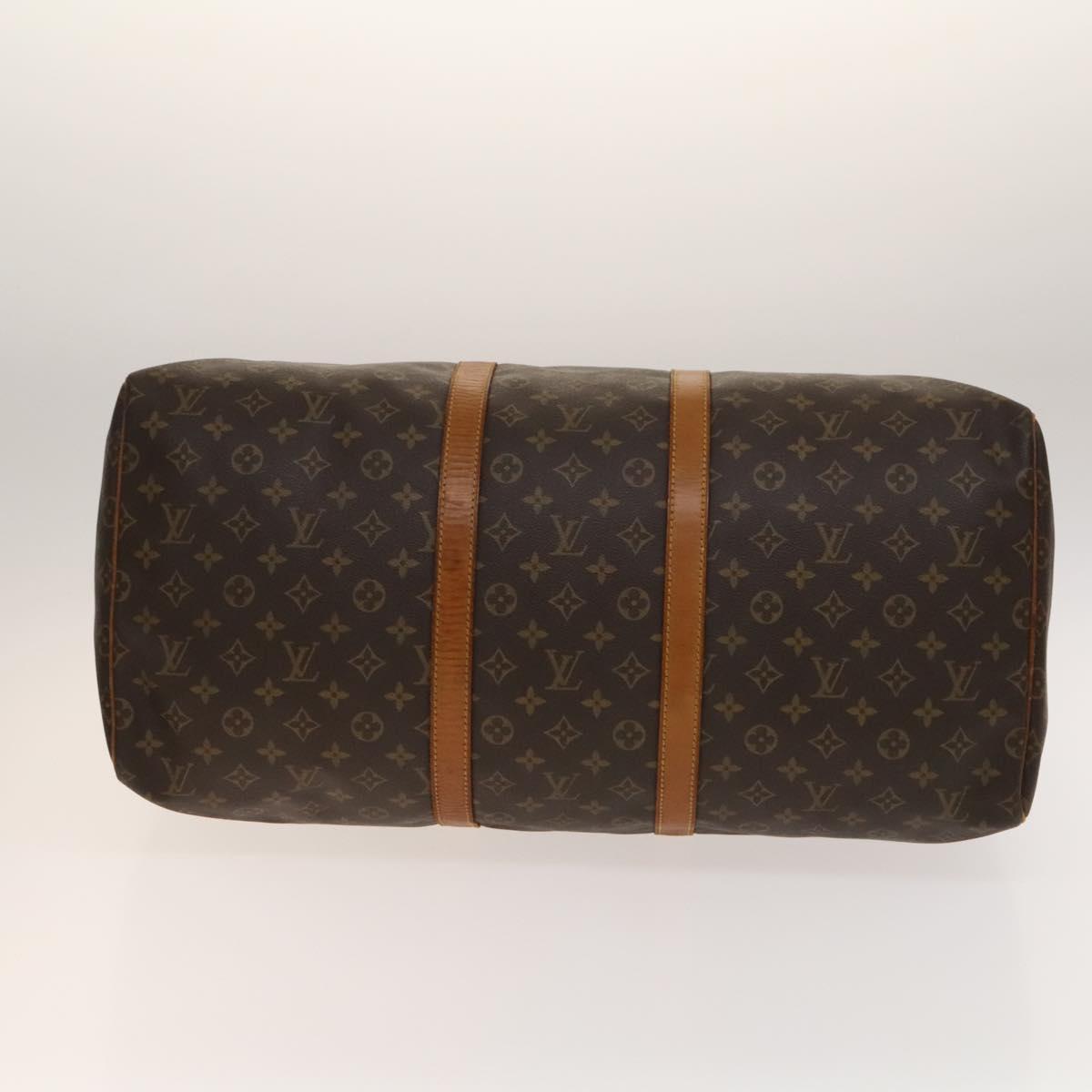 LOUIS VUITTON Monogram Keepall 55 Boston Bag M41424 LV Auth 140879