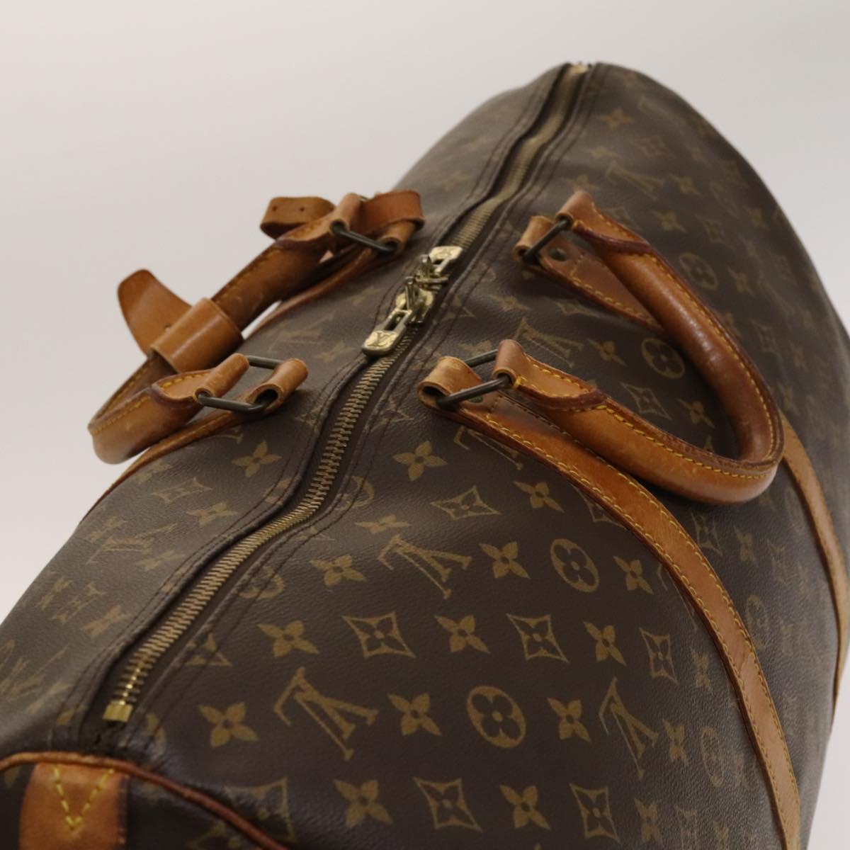 LOUIS VUITTON Monogram Keepall 55 Boston Bag M41424 LV Auth 140880