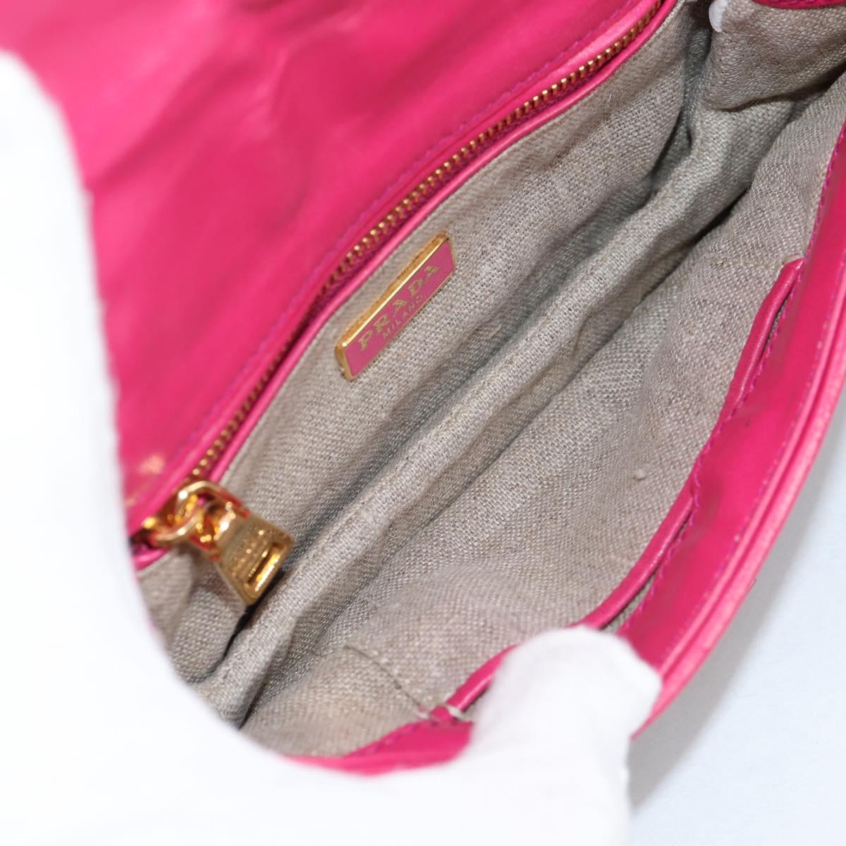 PRADA Shoulder Bag Denim Blue Auth 140894V