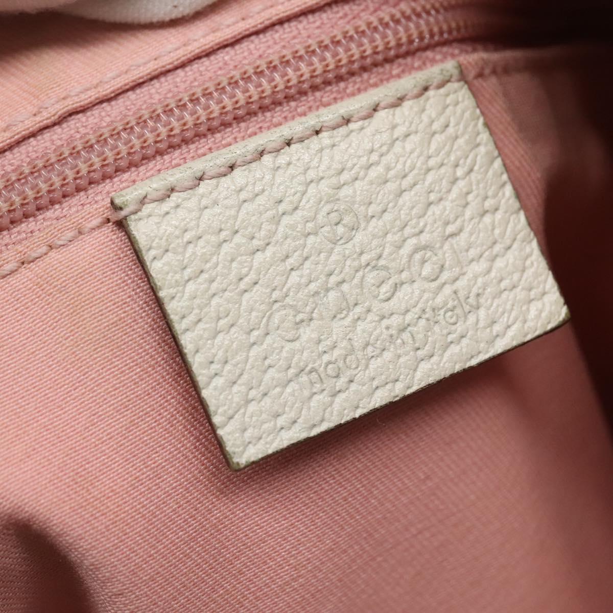 GUCCI GG Canvas Abbey Tote Bag Pink Gold 141472 Auth 140916