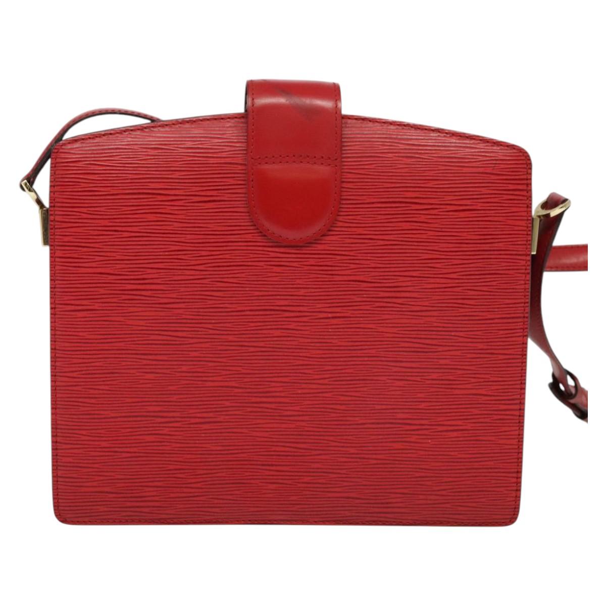 LOUIS VUITTON Epi Capuchin Shoulder Bag Red M52347 LV Auth 140925