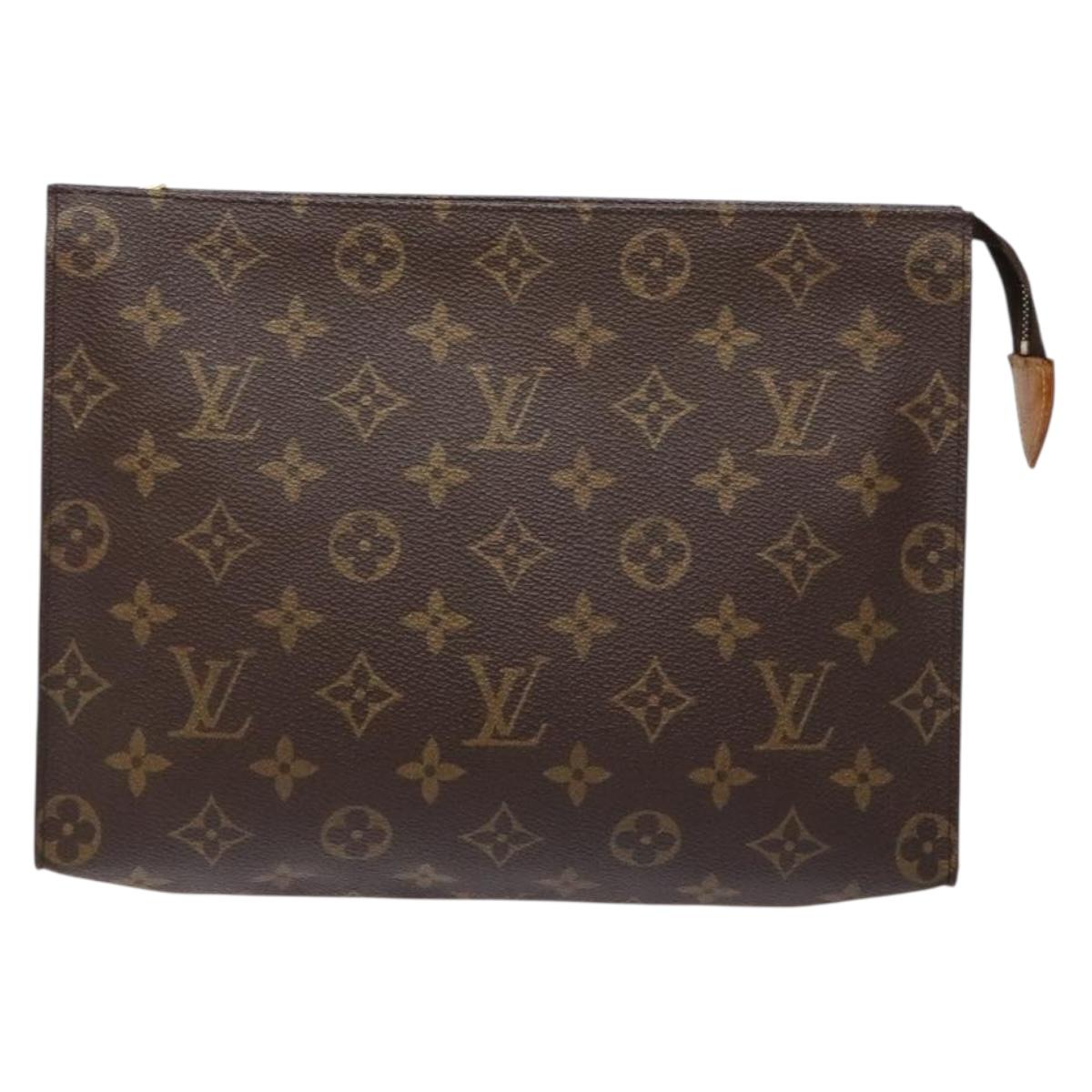 LOUIS VUITTON Monogram Poche Toilette 26 Pouch M47542 LV Auth 140934