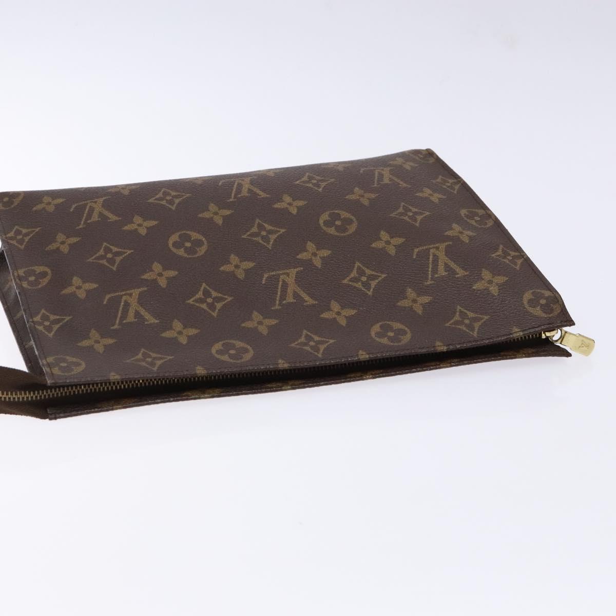 LOUIS VUITTON Monogram Poche Toilette 26 Pouch M47542 LV Auth 140934