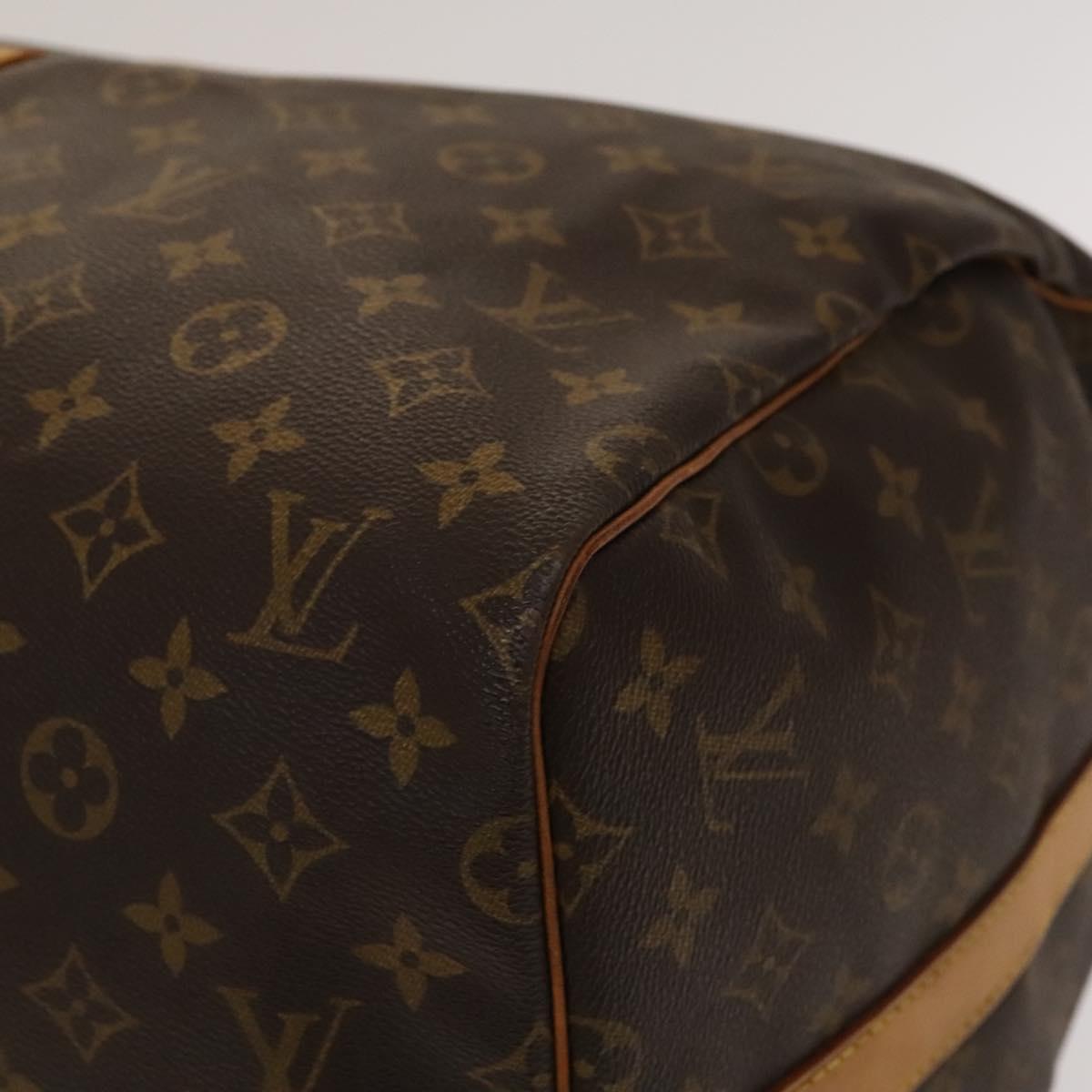 LOUIS VUITTON Monogram Keepall Bandouliere 55 Boston Bag M41414 LV Auth 140940