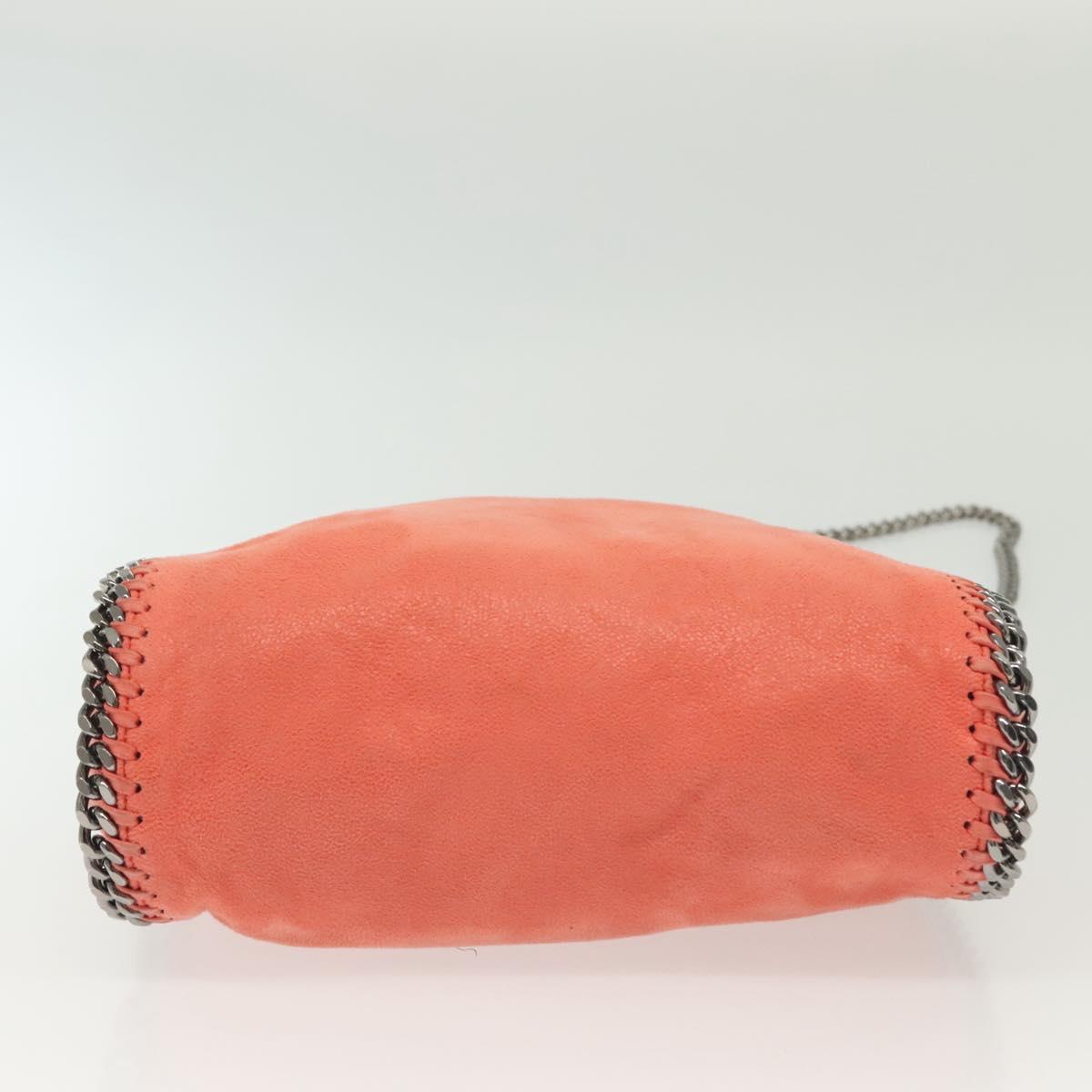 Stella MacCartney Chain Falabella Shoulder Bag Suede Orange 371223 Auth 140944