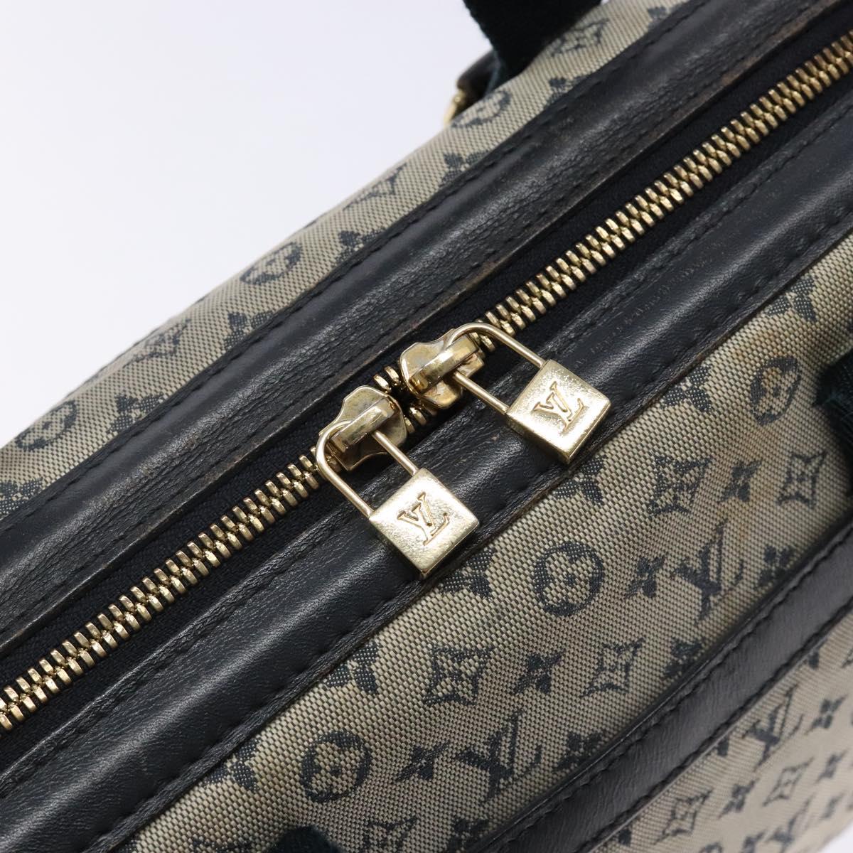 LOUIS VUITTON Monogram Mini Josephine PM Hand Bag Blue M92049 LV Auth 140953