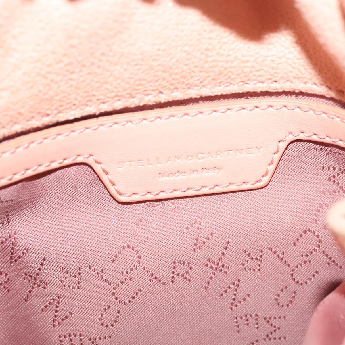 Stella MacCartney Chain Falabella Mini Bag Suede Pink 391698 Auth 141004A