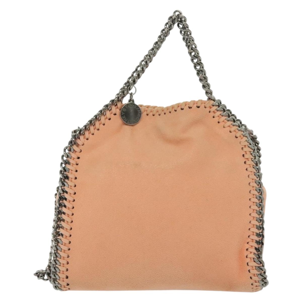 Stella MacCartney Chain Falabella Mini Bag Suede Pink 391698 Auth 141004A