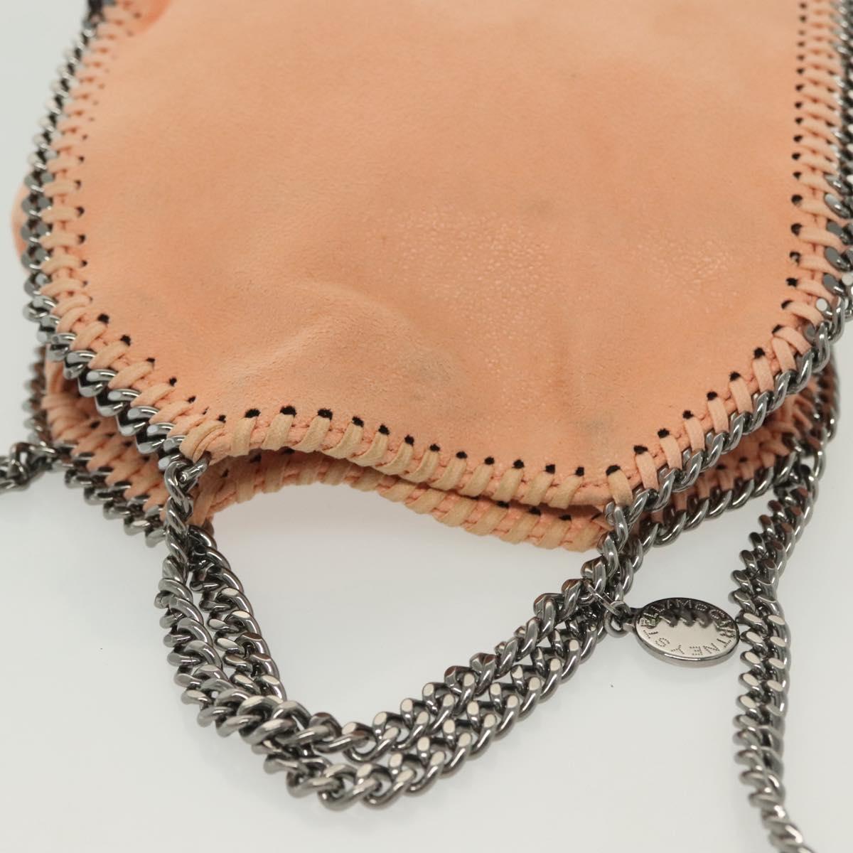 Stella MacCartney Chain Falabella Mini Bag Suede Pink 391698 Auth 141004A