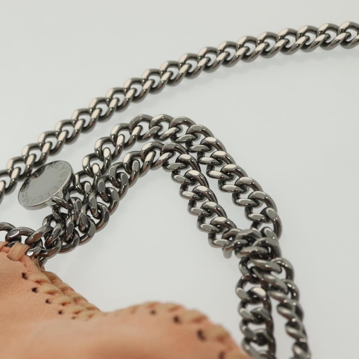 Stella MacCartney Chain Falabella Mini Bag Suede Pink 391698 Auth 141004A