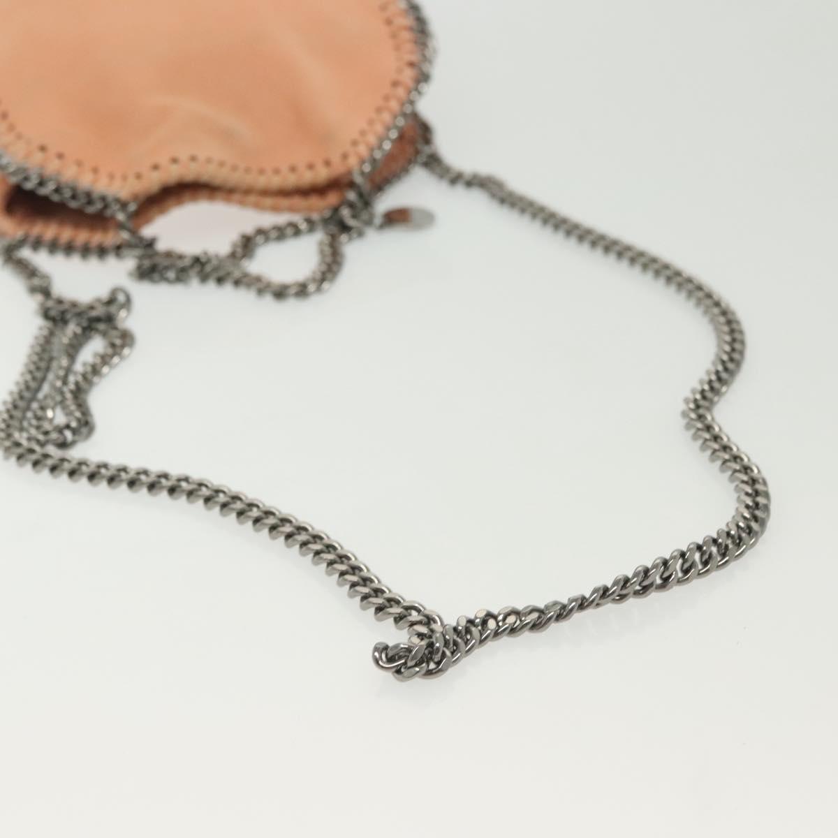 Stella MacCartney Chain Falabella Mini Bag Suede Pink 391698 Auth 141004A