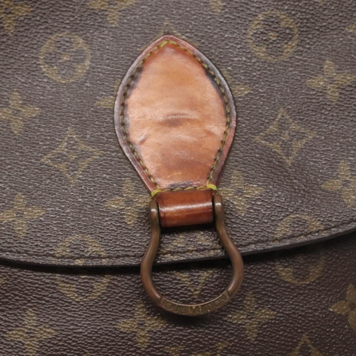 LOUIS VUITTON Monogram Saint Cloud GM Shoulder Bag M51242 LV Auth 141016