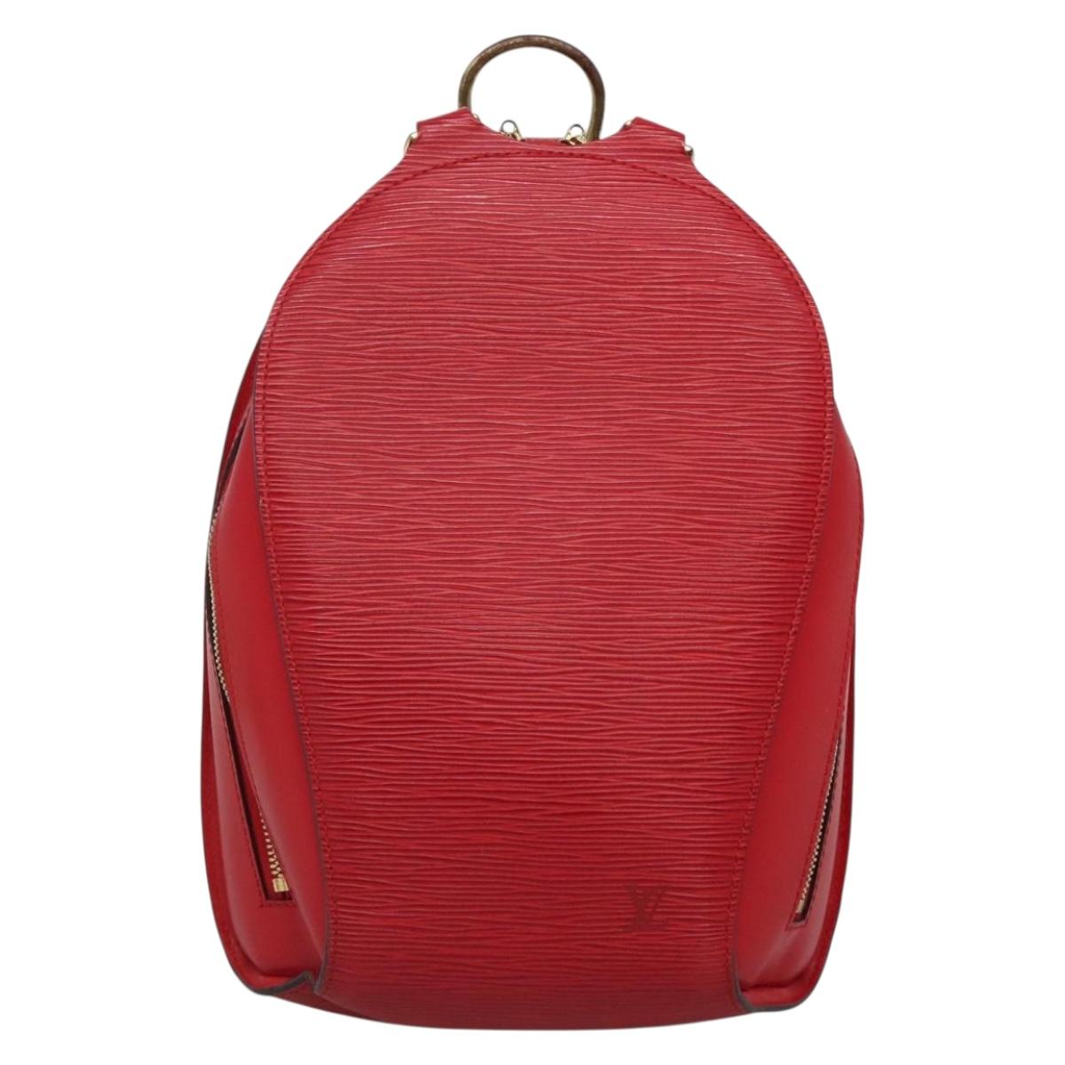 LOUIS VUITTON Epi Mabillon Backpack Castilian Red M52237 LV Auth 141017