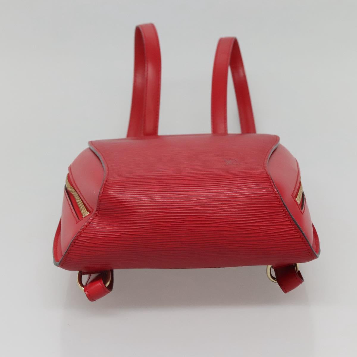LOUIS VUITTON Epi Mabillon Backpack Castilian Red M52237 LV Auth 141017