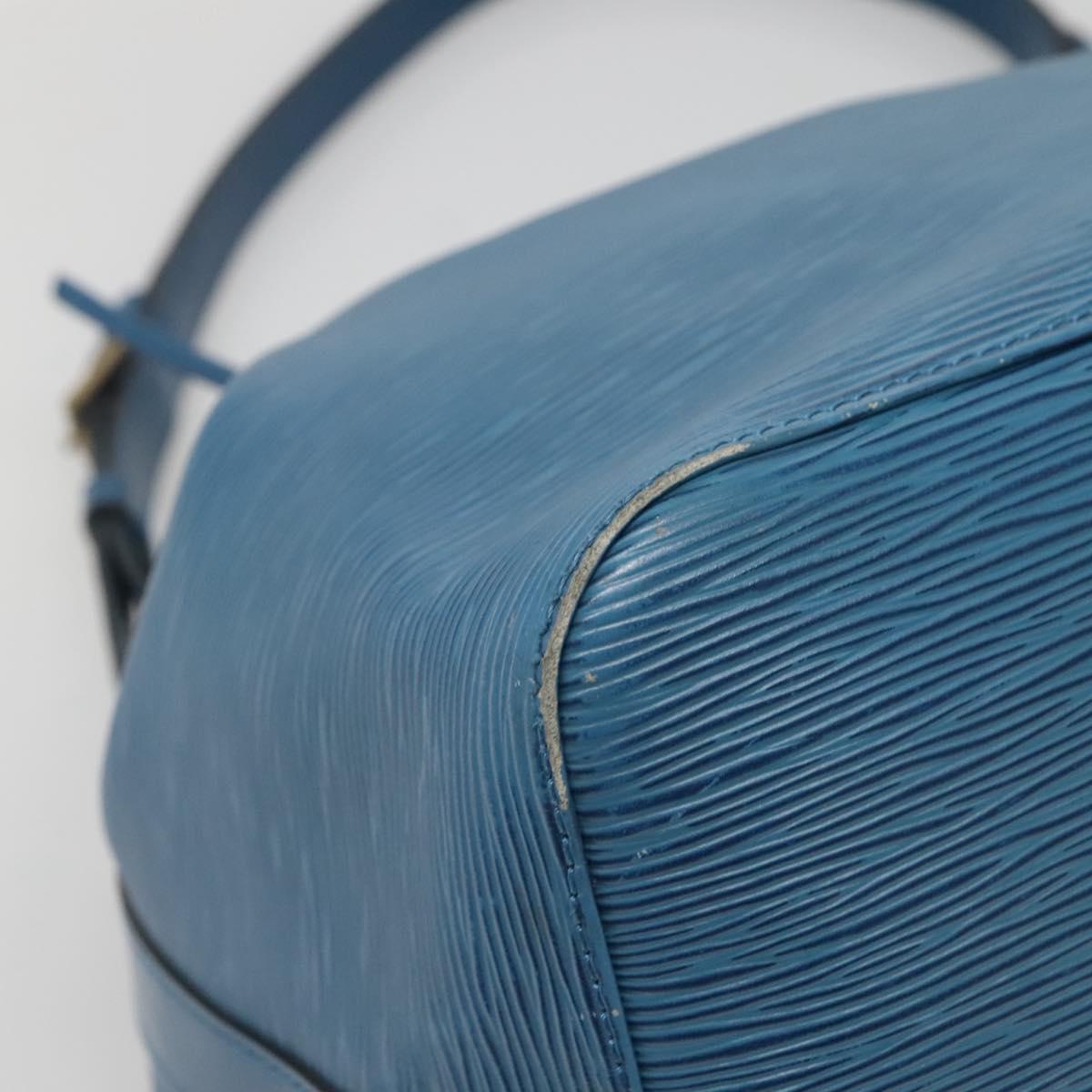 LOUIS VUITTON Epi Petit Noe Shoulder Bag Blue M44105 LV Auth 141022