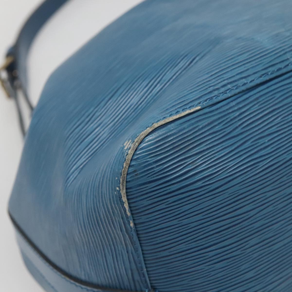 LOUIS VUITTON Epi Petit Noe Shoulder Bag Blue M44105 LV Auth 141022