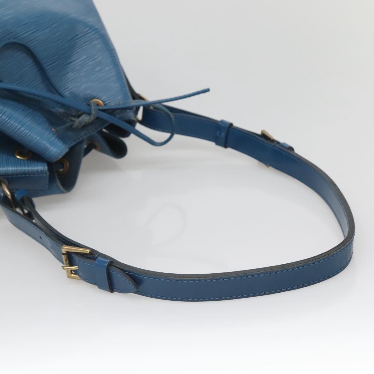 LOUIS VUITTON Epi Petit Noe Shoulder Bag Blue M44105 LV Auth 141022