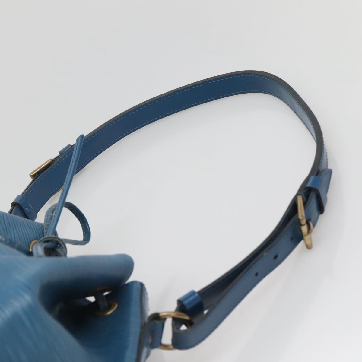 LOUIS VUITTON Epi Petit Noe Shoulder Bag Blue M44105 LV Auth 141022