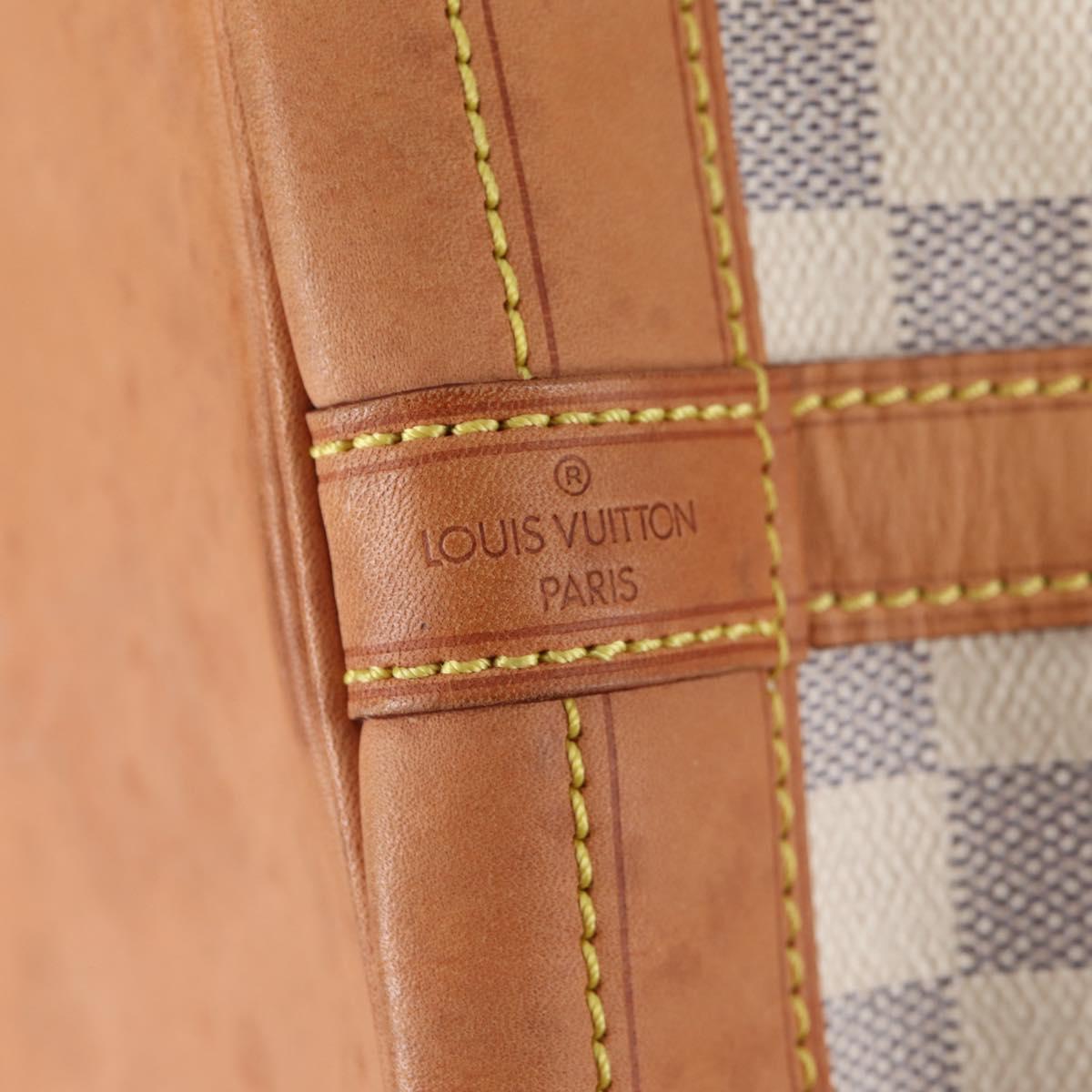 LOUIS VUITTON Damier Azur Noe Shoulder Bag N42222 LV Auth 141023V