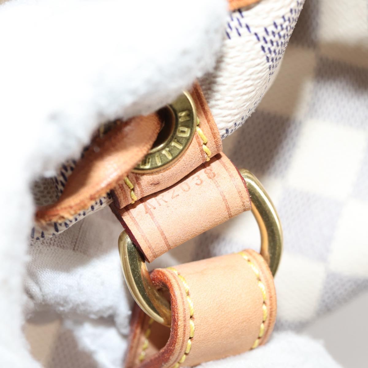 LOUIS VUITTON Damier Azur Noe Shoulder Bag N42222 LV Auth 141023V