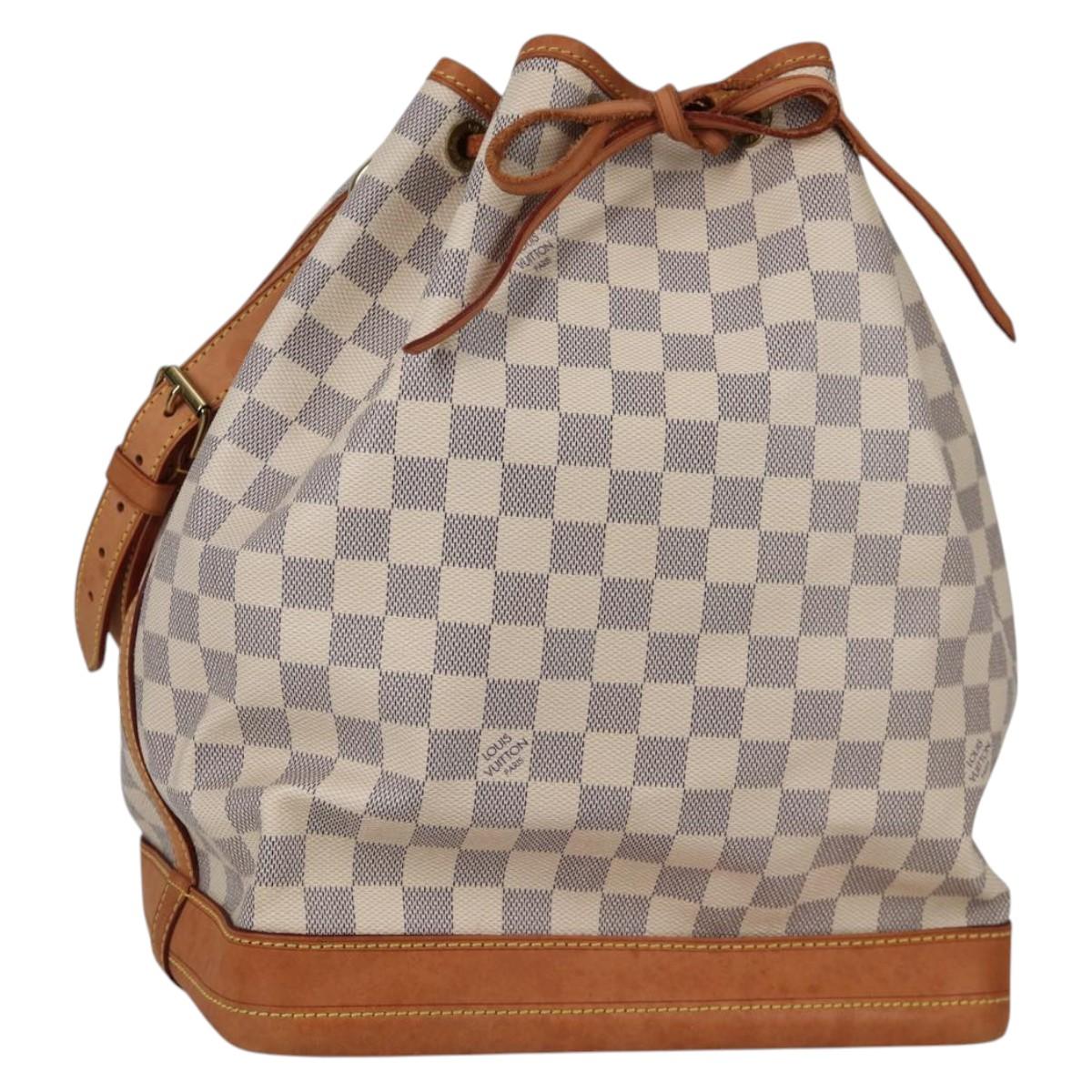 LOUIS VUITTON Damier Azur Noe Shoulder Bag N42222 LV Auth 141023V