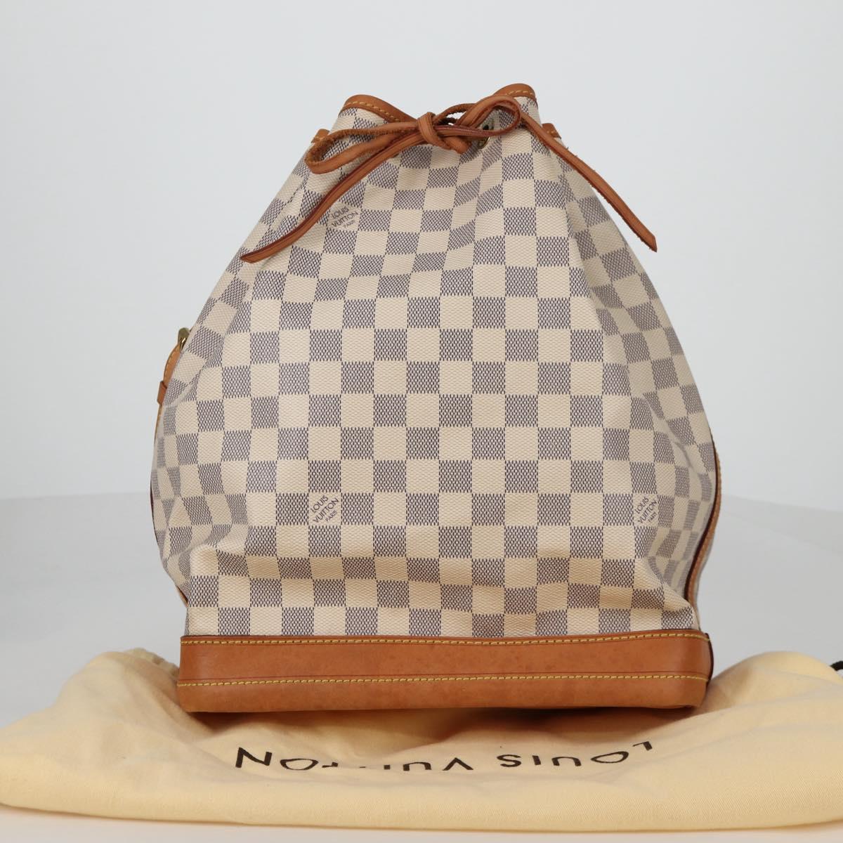 LOUIS VUITTON Damier Azur Noe Shoulder Bag N42222 LV Auth 141023V