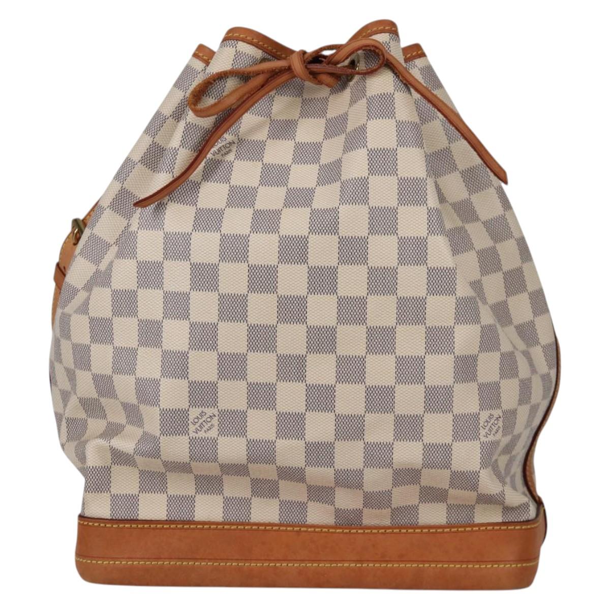 LOUIS VUITTON Damier Azur Noe Shoulder Bag N42222 LV Auth 141023V