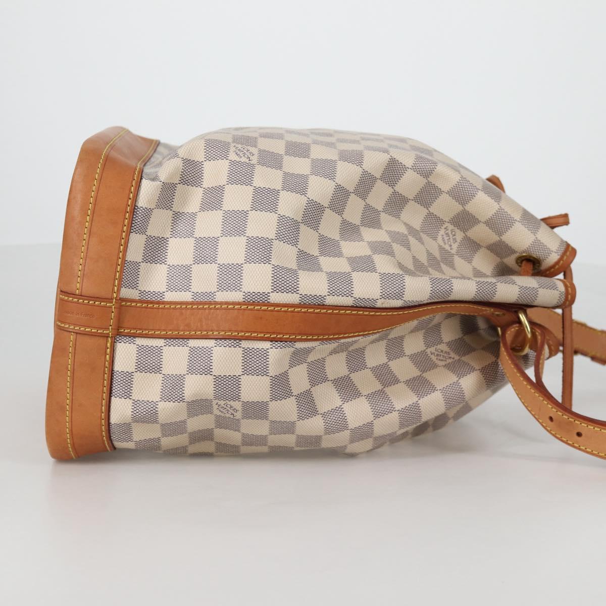 LOUIS VUITTON Damier Azur Noe Shoulder Bag N42222 LV Auth 141023V