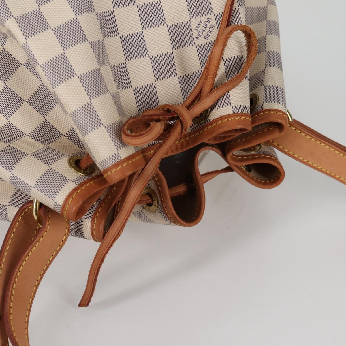 LOUIS VUITTON Damier Azur Noe Shoulder Bag N42222 LV Auth 141023V