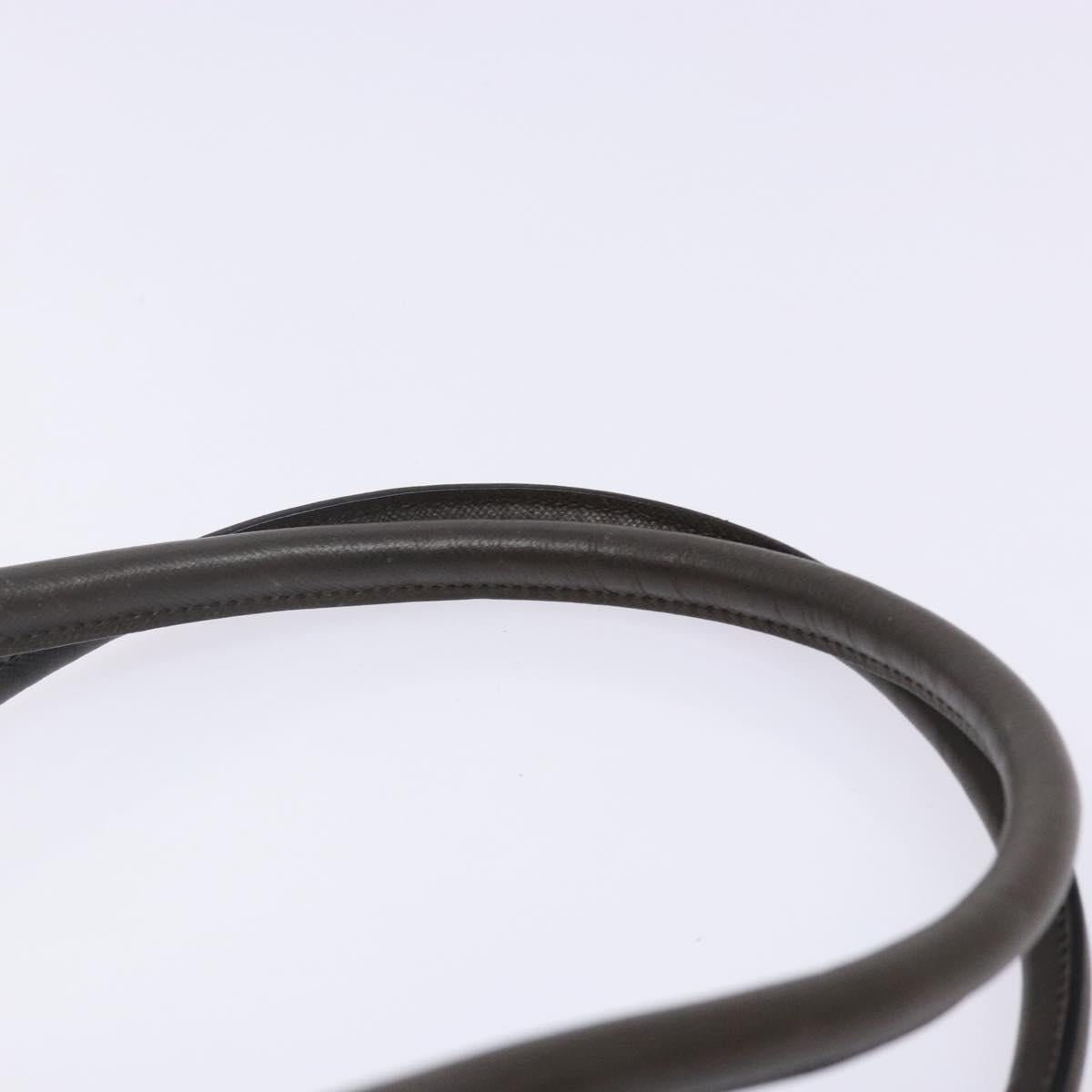 PRADA Shoulder Bag Nylon Green Gold Auth 141035