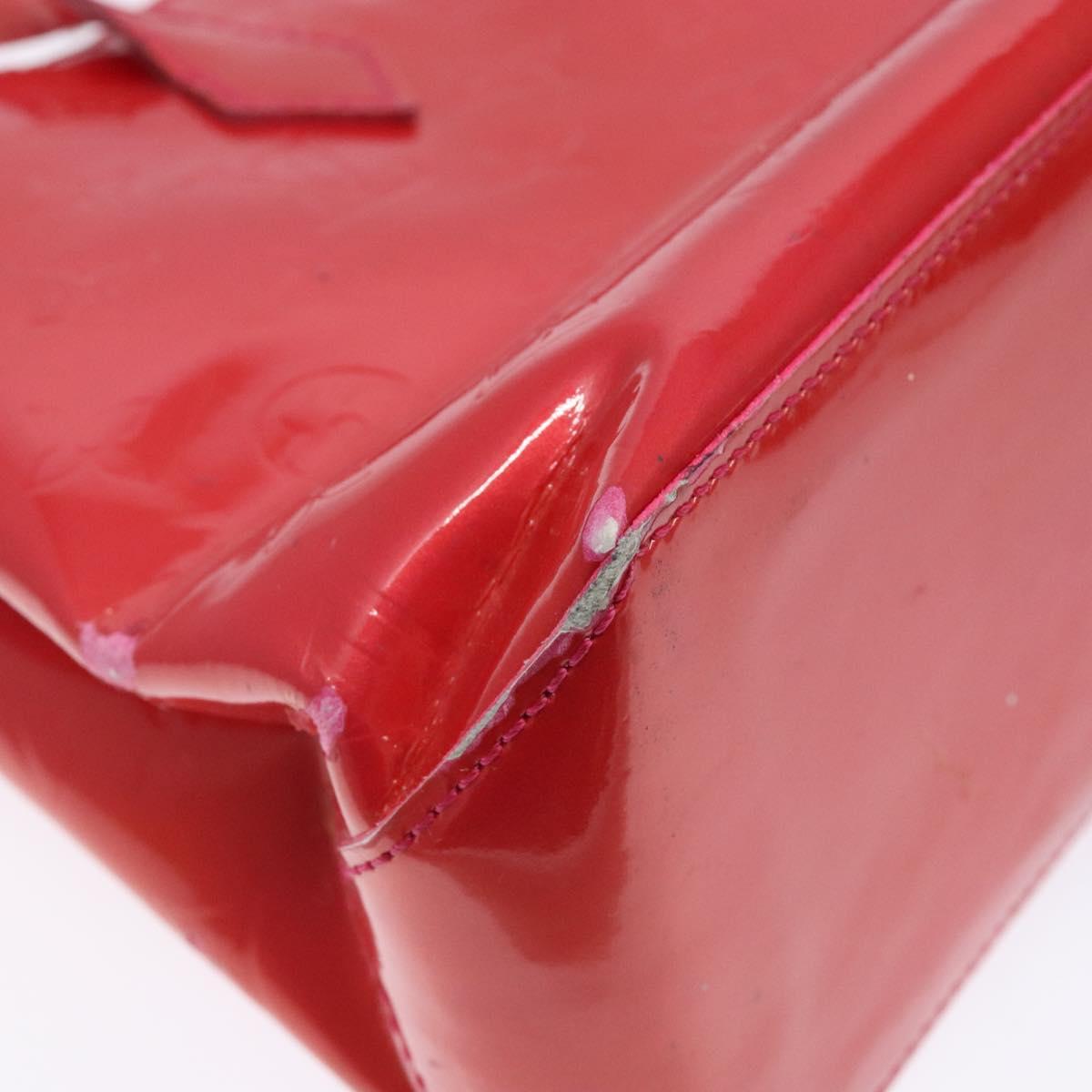 LOUIS VUITTON Monogram Vernis Wilshire PM Hand Bag Rose Pop M93643 Auth 141044