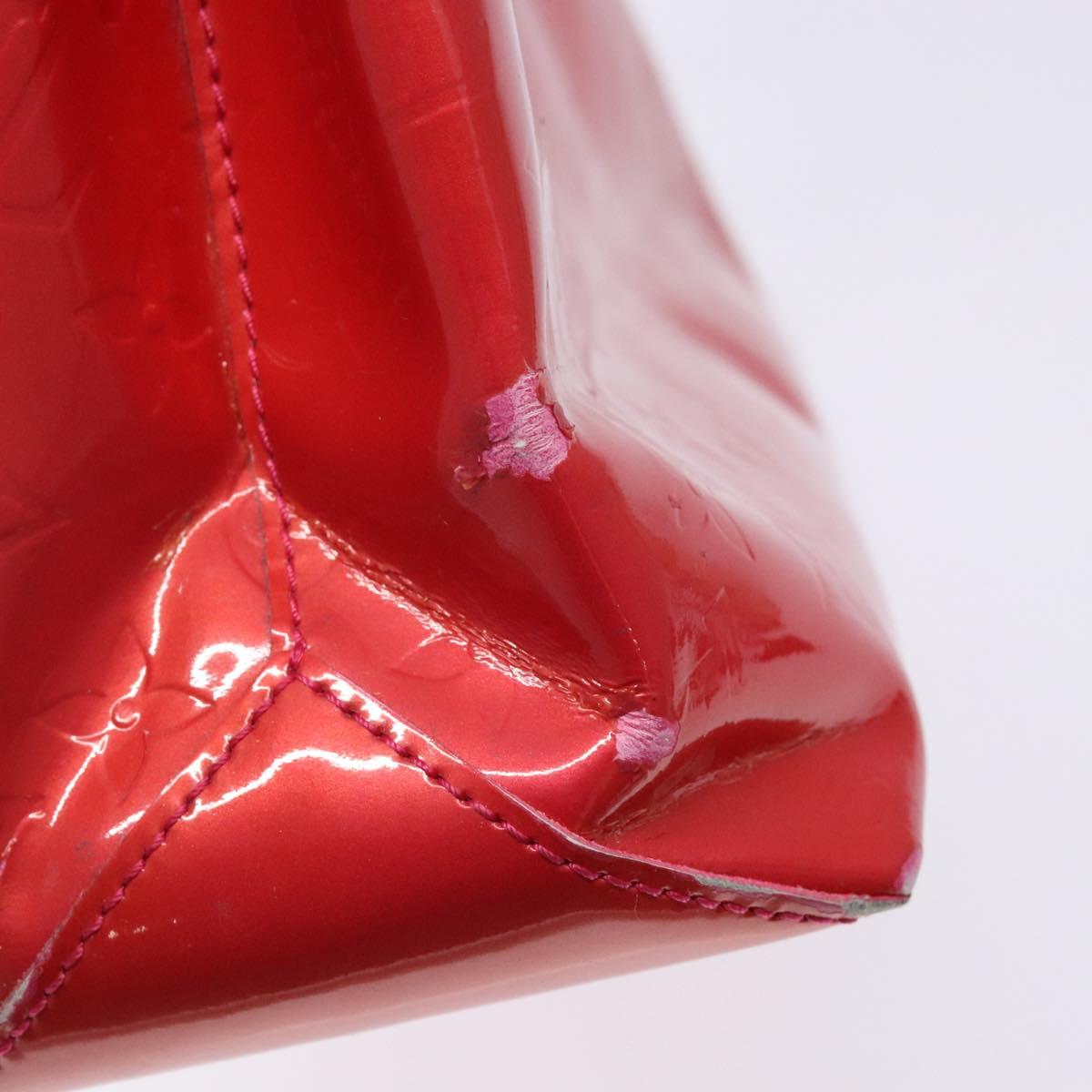 LOUIS VUITTON Monogram Vernis Wilshire PM Hand Bag Rose Pop M93643 Auth 141044