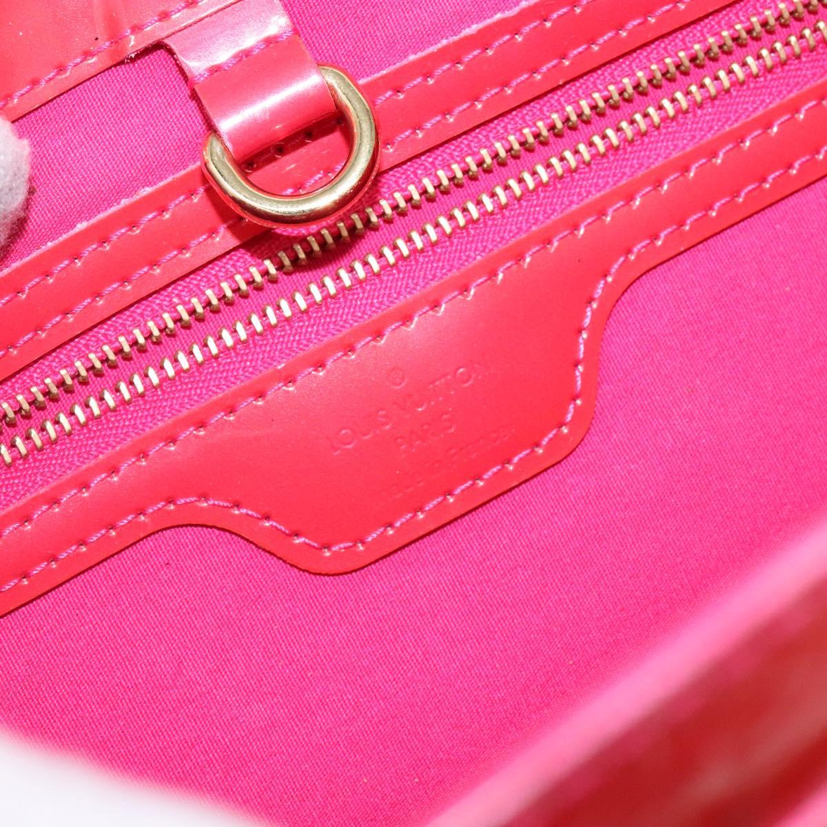LOUIS VUITTON Monogram Vernis Wilshire PM Hand Bag Rose Pop M93643 Auth 141044