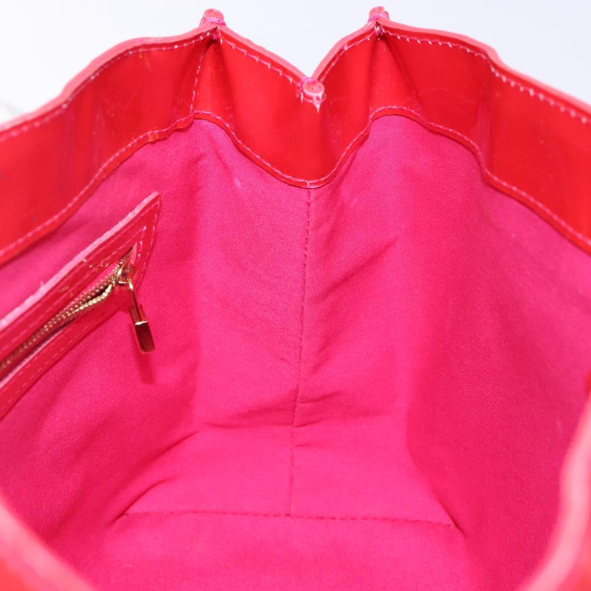 LOUIS VUITTON Monogram Vernis Wilshire PM Hand Bag Rose Pop M93643 Auth 141044