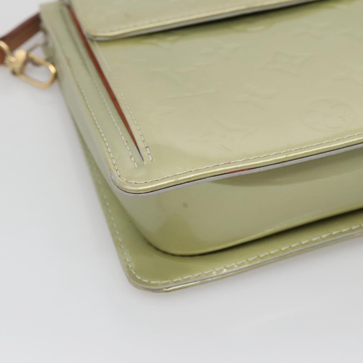 LOUIS VUITTON Monogram Vernis Motto Accessory Pouch Gris M91030 LV Auth 141045