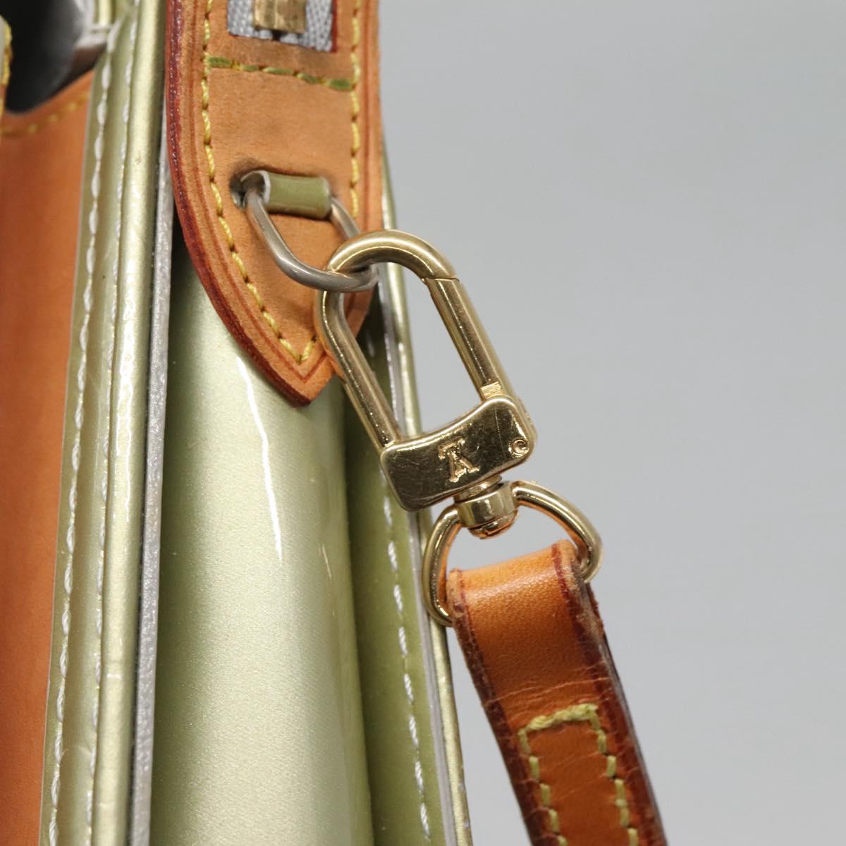 LOUIS VUITTON Monogram Vernis Motto Accessory Pouch Gris M91030 LV Auth 141045