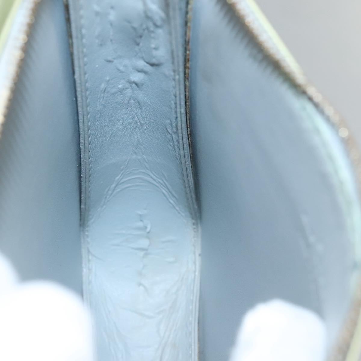 LOUIS VUITTON Monogram Vernis Motto Accessory Pouch Gris M91030 LV Auth 141045