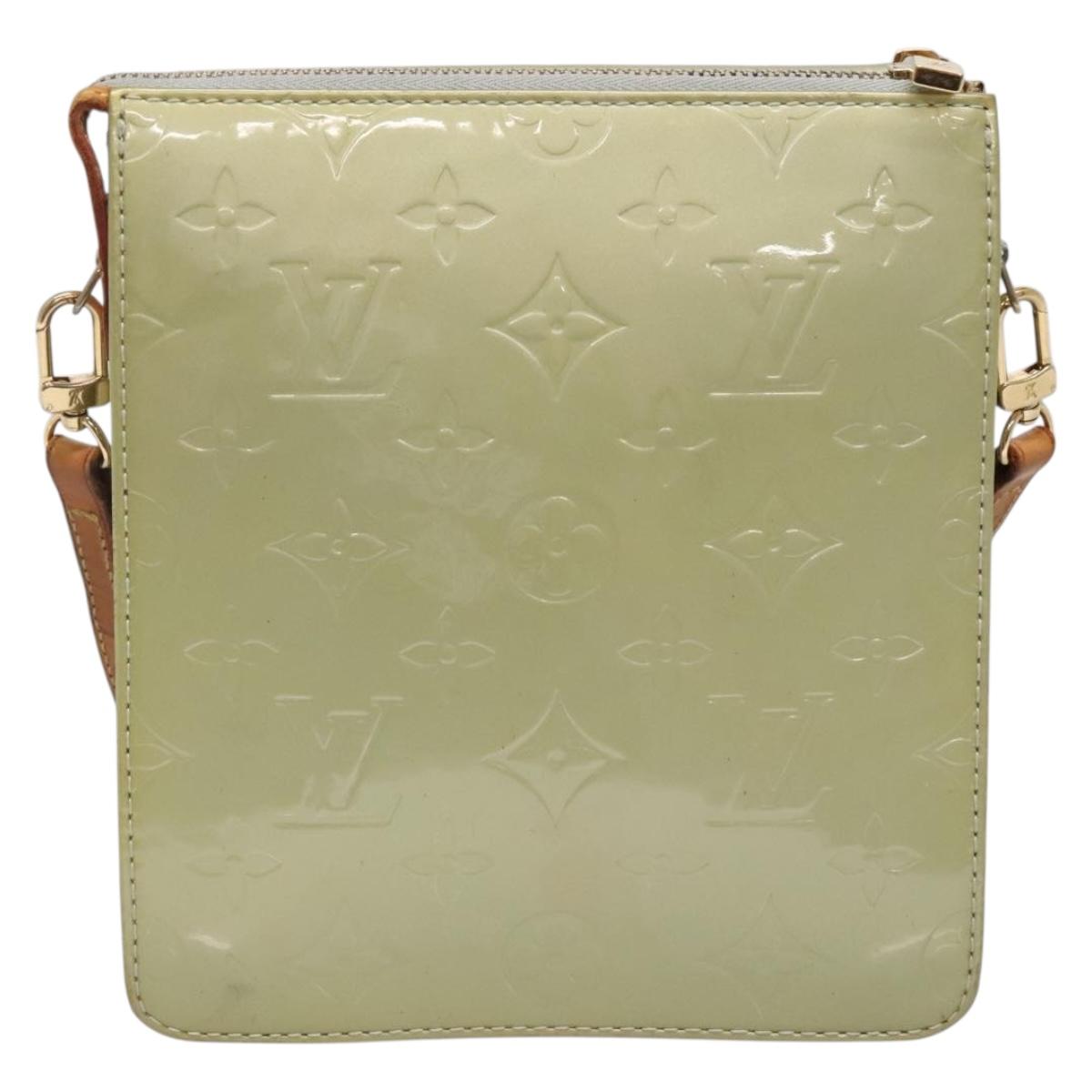 LOUIS VUITTON Monogram Vernis Motto Accessory Pouch Gris M91030 LV Auth 141045