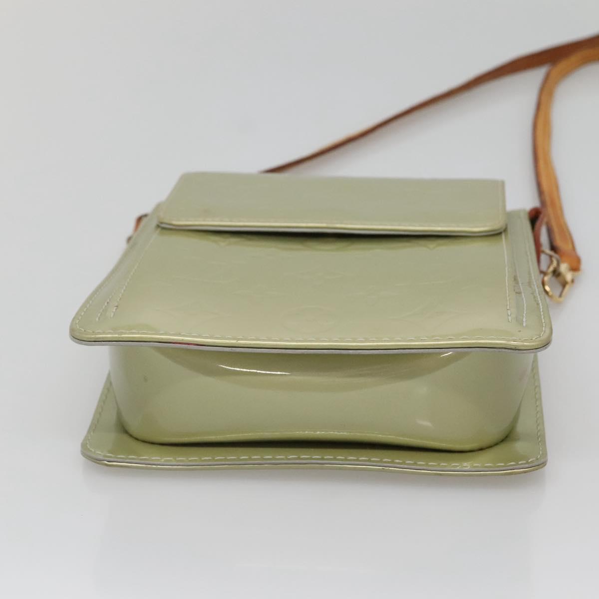 LOUIS VUITTON Monogram Vernis Motto Accessory Pouch Gris M91030 LV Auth 141045