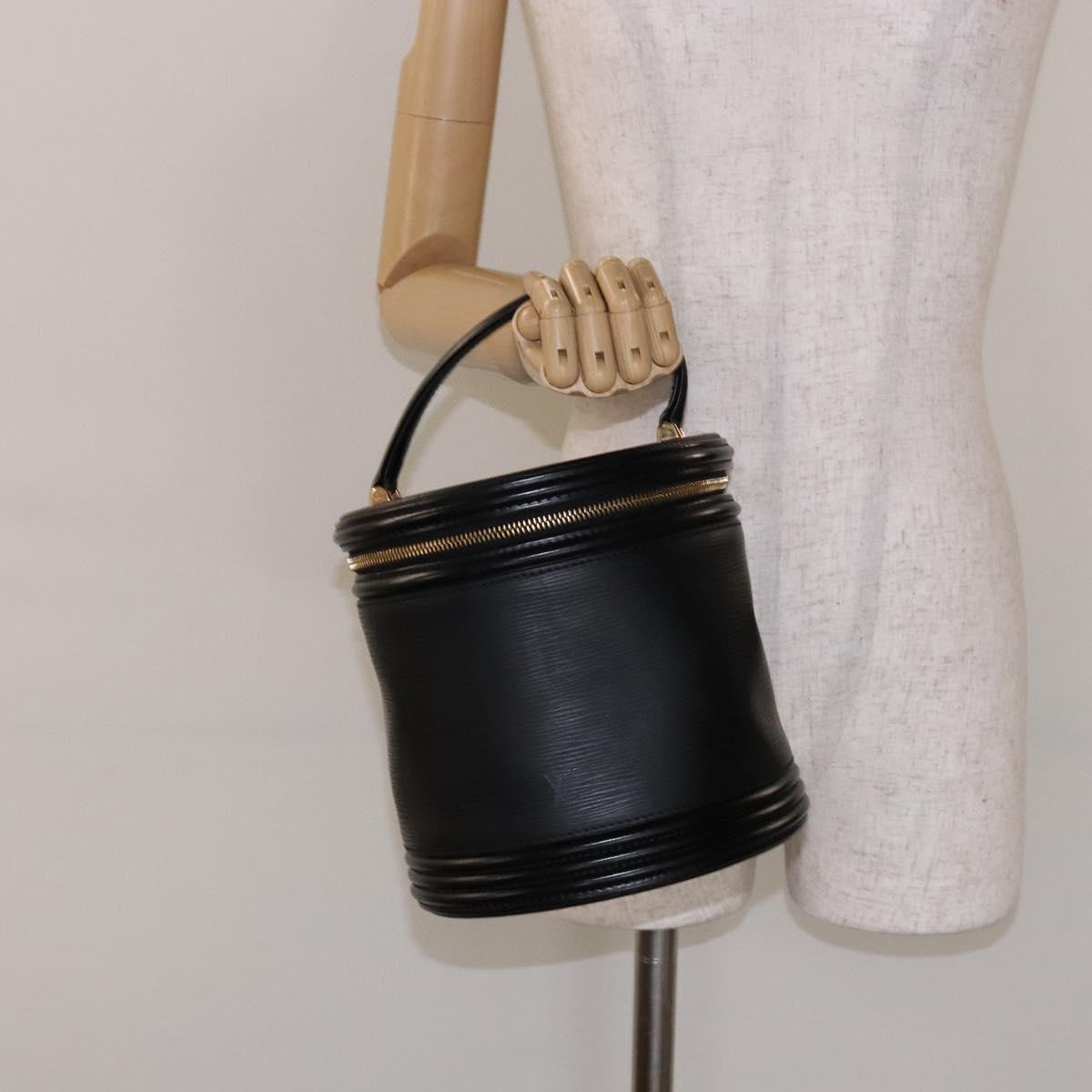 LOUIS VUITTON Epi Cannes Hand Bag Black M48032 LV Auth 141062