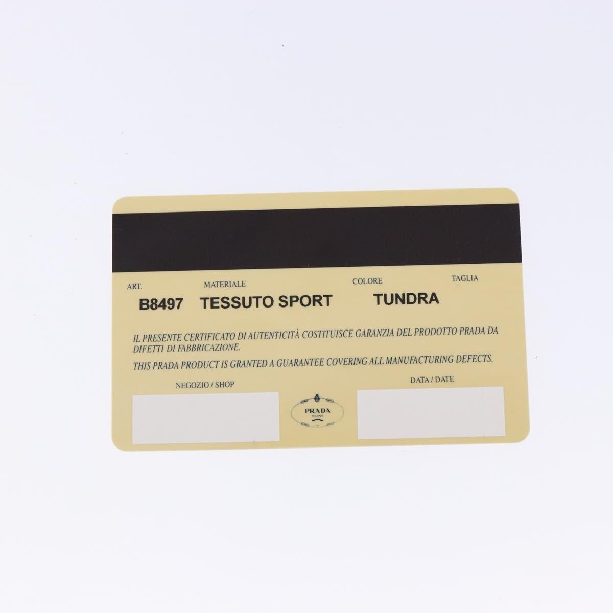 PRADA Hand Bag Nylon Green Auth 141076