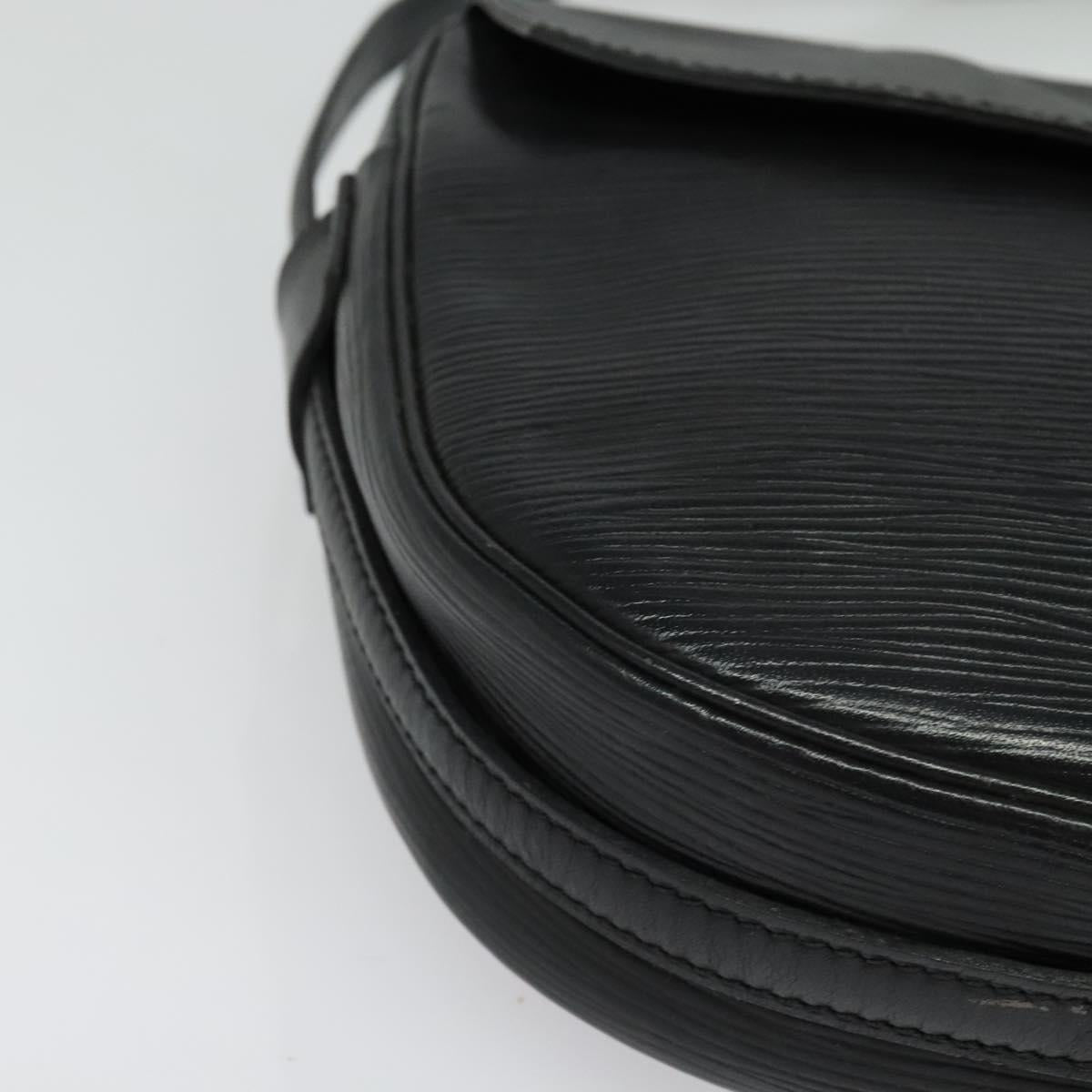 LOUIS VUITTON Epi Jeune Fille MM Shoulder Bag Black M52152 LV Auth 141082