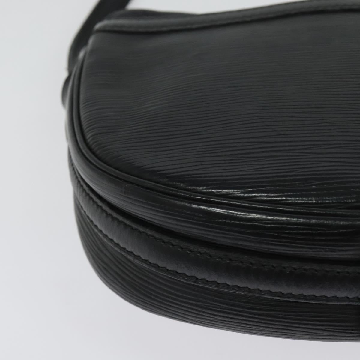 LOUIS VUITTON Epi Jeune Fille MM Shoulder Bag Black M52152 LV Auth 141082