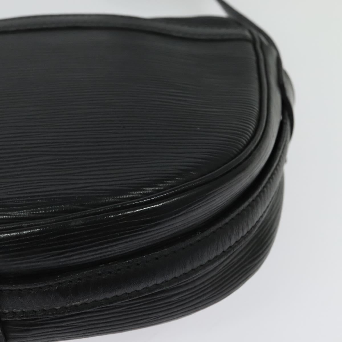 LOUIS VUITTON Epi Jeune Fille MM Shoulder Bag Black M52152 LV Auth 141082