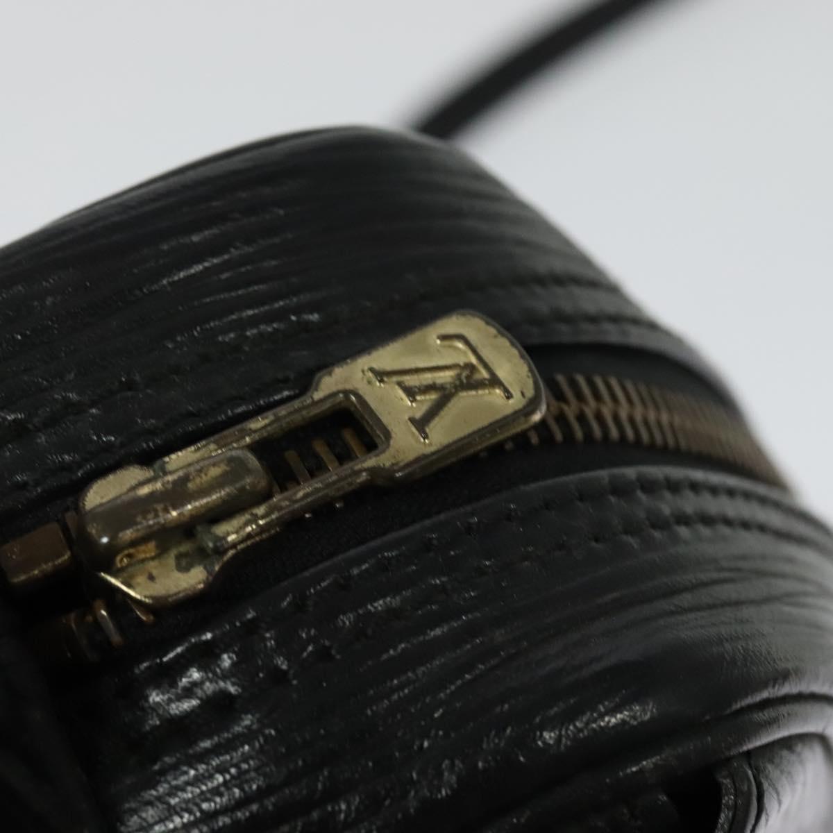 LOUIS VUITTON Epi Jeune Fille MM Shoulder Bag Black M52152 LV Auth 141082